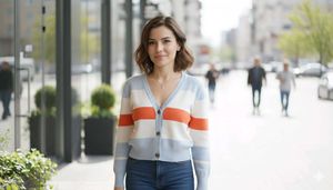 Striped Cardigan Sweater⭐