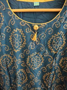 Elegant Blue Printed Kurta