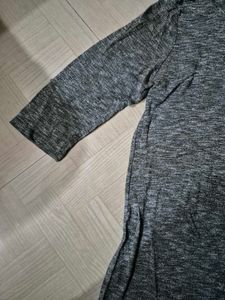 Comfortable Gray 3/4 Sleeve Top