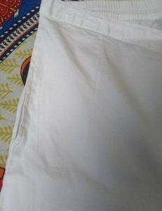 Women cotton pant white