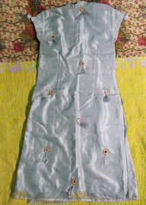 Straight Kurti with Button Detailing
