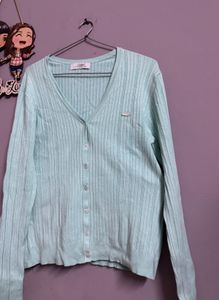 Lacoste Mint Green Cardigan