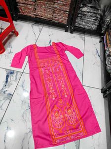 Pink Printed Kurta