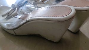 Cute White Bow Sandals