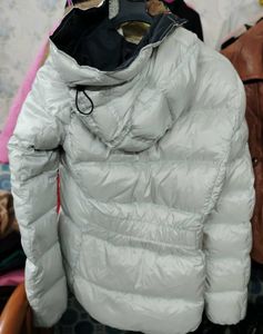 Stylish White Puffer Jacket