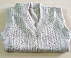 Sleeveless Knit Sweater Vest