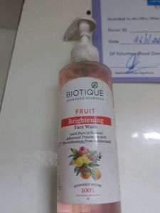 Biotique Fruit Brightening Face Wash