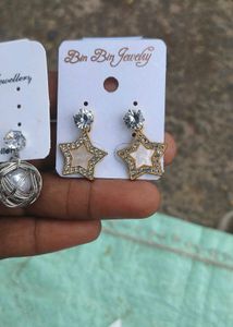Star Earrings Korean Studs Pack Of 1