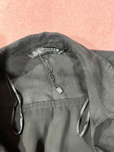 Zara Chic Black Wrap Dress