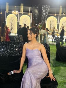 Sparkly Lilac Maxi Dress