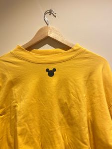 Yellow Mickey Mouse Cropped Tee