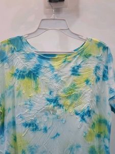 Tie-Dye Embossed T-Shirt