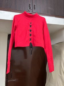 Red Crop Top