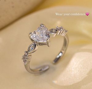 Heart Themed Diamond Adjustable Finger Ring💗💗