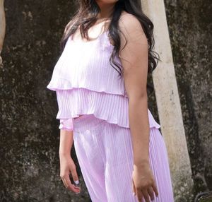 Lavender Pink Cord set for women