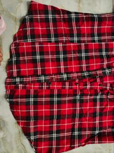 Red Plaid Flannel Shirt