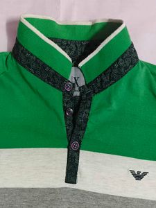 Mens Polo Neck 100% Cotton Tshirt