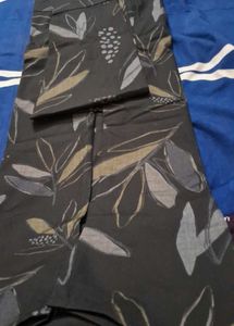 Men Tone Black Leaf Print Shirt