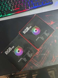 2 Rgb Pc Cooling Fan New