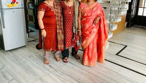 Beautiful Peach Silk Saree