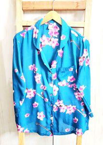 Pink Floral Shirt Size-42