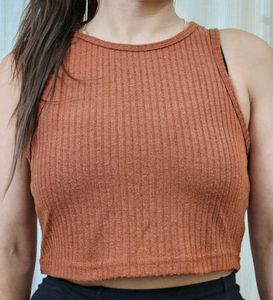 Ribbed Crop Tank Top