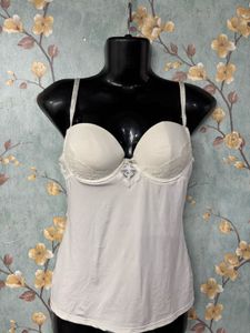 White Lace Padded Top