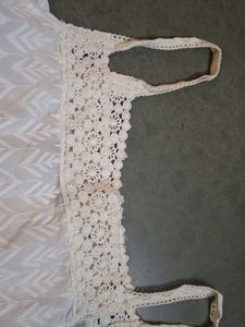 Cream Crochet Top
