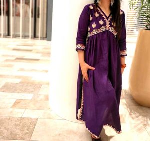 Elegant Purple Kurta Set