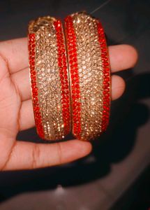 Red &amp; Gold Bridal Bangles