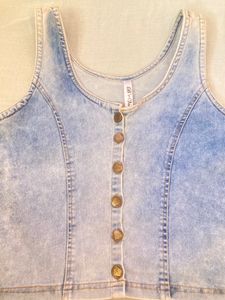 Denim Crop Top