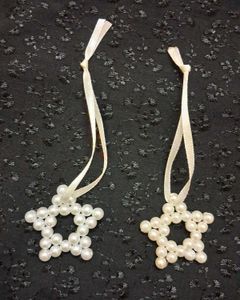 Beaded Star Ornaments - Set of 8