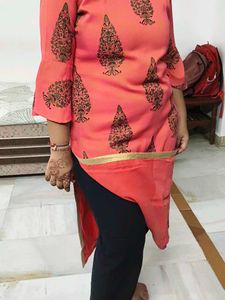 Coral Printed Kurti