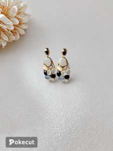 Elegant Oval Drop Earrings