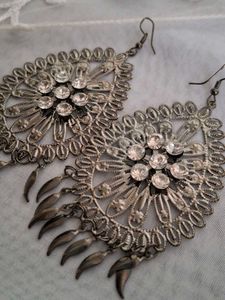 Statement Silver Earrings