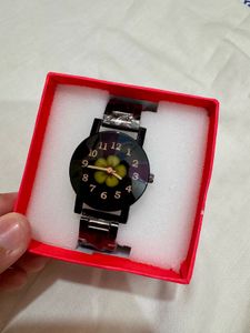 Women New Black Wrist Watch