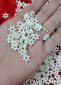 White Star Beads