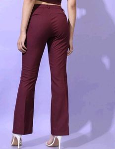 Burgundy Bootcut  Pants