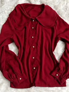 Vintage Korean Top with Pearl Detailings❤️