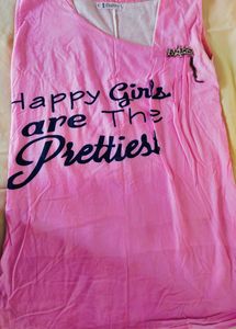Pink Casual Tank Top