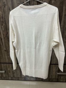Off White Woollen Top