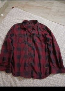 Red &amp; Gray Plaid Shirt