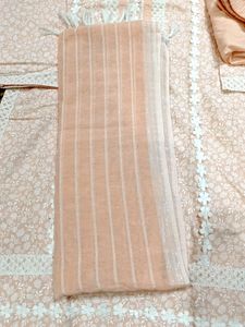 Peach Colour 3 Piece Kurta Sets With AfghaniSalwar