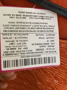 Elegant Orange Anarkali Kurta Set