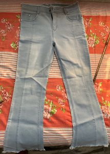 Nifty Women Blue Bootcut High Rise Cropped Jeans