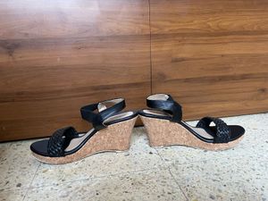 👡🖤 Chic Black Woven Wedge Sandals 🖤 👡