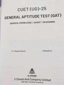 CUET UG General Aptitude Test by S.Chand