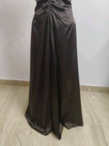Brown Halter Gown