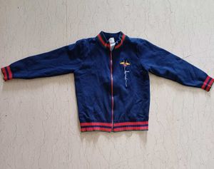 Vintage Gucci style Kids Blue Knit Cardigan