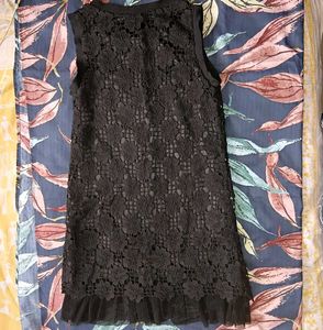 Black Lace Mini Dress